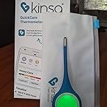 Kinsa Smart Ear Thermometer for Fever - Medical Infrared Termometro - FDA Cleared for Body Temperature Readings for All Ages - Connects to a Smartphone App to Track Symptoms and Get Illness Guidance