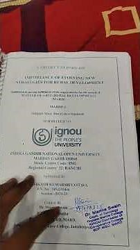 how to prepare Ignou Project work / how to prepare ignou Synopsis #ignou #Dissertation #project