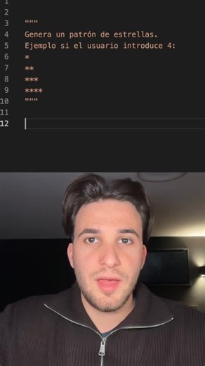 Arnau | Programación en Python | ⭐ El ejercicio de estrellas que TODOS hacen al aprender Python #Python Este clásico ejercicio de Python te enseña cómo usar bucles para... | Instagram