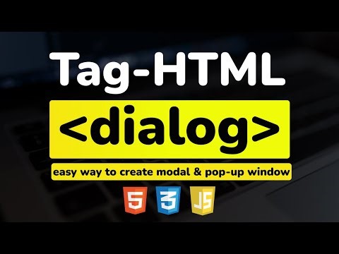 Тег dialog в HTML | Простой способ создавать модальные и поп-ап окна HTML, CSS & JavaScript tutorial