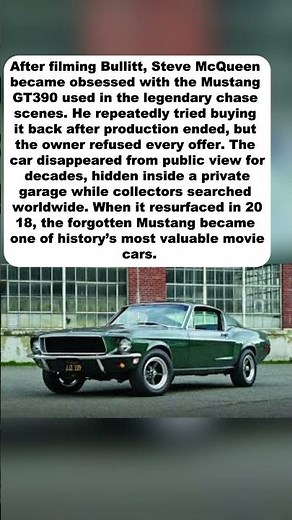 The Mustang Steve McQueen Hid From Hollywood for 30 Years#Bullitt #Mustang
