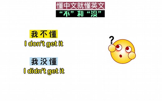 一条中英区别即可秒懂英文