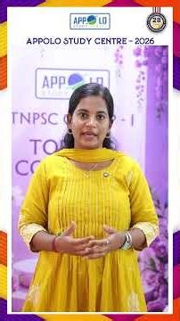 APPOLO STUDY CENTRE : TNPSC GROUP - I 2026 PRIYADHARSHINI. V - AC LABOUR