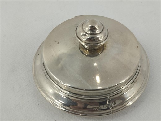 Rare Antique / Old Vintage Sterling Silver Hinged Lid Box Powder Box - Etsy