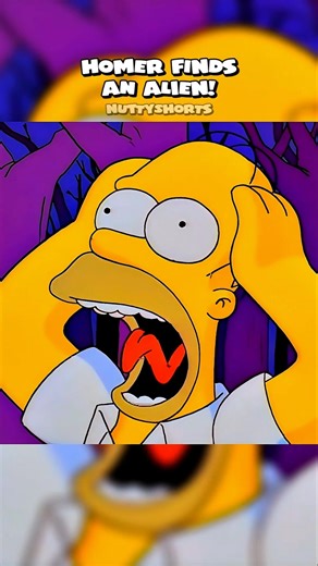 Homer Finds An Alien! 👽 #simpsons #shorts