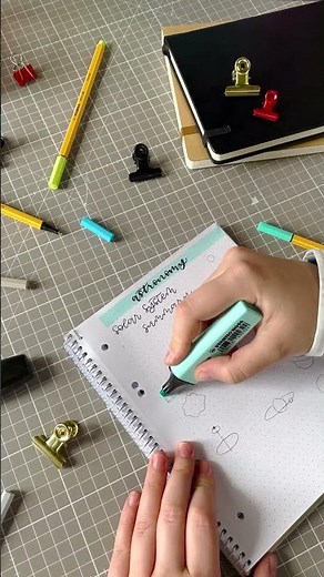 Cute Solar System summary with the STABILO BOSS and Point88 😍🖍️🌝