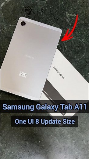 Samsung Galaxy Tab A11 - One UI 8 Update Size
