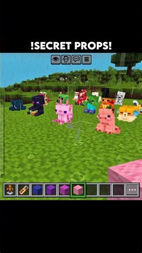 Minecraft New Secret PROPS! Part - 24 [ actions and stuff ] #shorts #bestedit