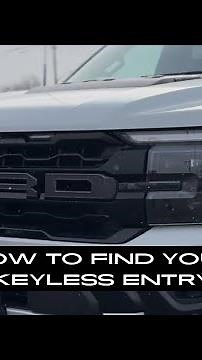 How to Find Your Ford Keyless Entry Code