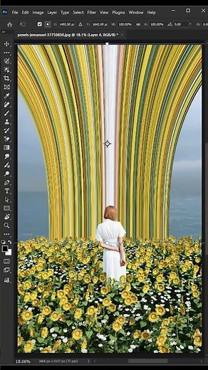 Pixel Stretch Effect Using ‪@Photoshop‬