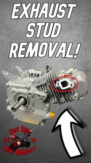 How To Remove Exhaust Studs On A Predator 212! #minibike #minibikebuild