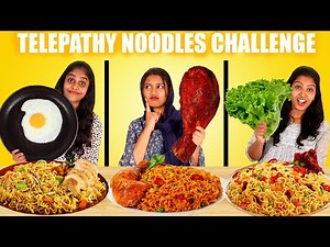 TELEPATHY NOODLES CHALLENGE 🤩 | പൊരുത്തം നോക്കി അടിയായി 😂| PULLOTHI