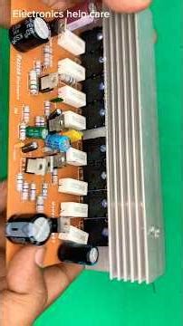 Transistor amplifier circuit board using 2sc5200 and 2sa1943 #amplifier #circuitdiagram