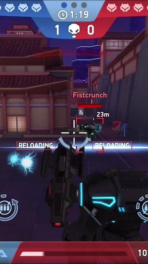 Hacker gameplay in Mech Arena with Ares and Fragment gun 6 💯💯