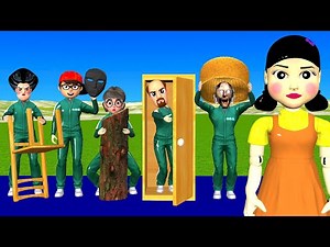 583K views · 7.5K reactions | Squid Game vs Scary Teacher 3D Who Faster Hide in Wooden Door vs Flying Eggs Challenge Who Boss | Scary Teacher 3D - VMAni Channel | Facebook