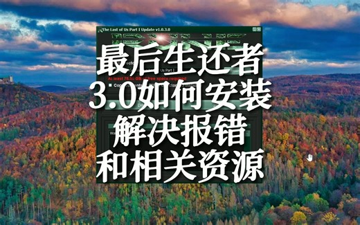 最后生还者3.0安装教程和报错解决