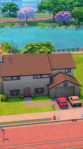 building the simpson’s house in the sims 4 🧡 #thesims4 #thesims #daniellebuilds #simpsons #thesimpsons