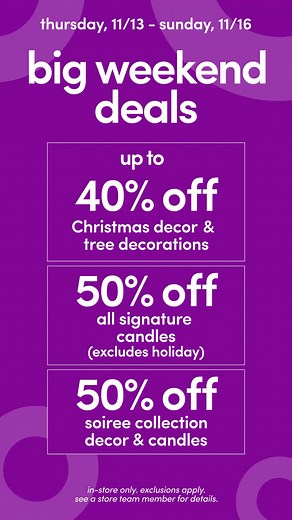 don’t miss out on can’t-miss deals this weekend! ✨ shop select offers 11/13–11/16 | pOpshelf | Facebook