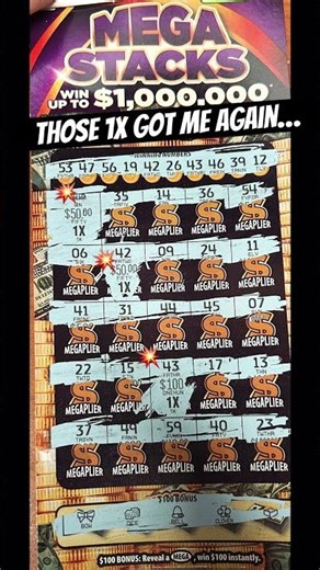 Virginia Lottery Mega Stacks Scratcher (BIG WINNER 💥💰) #scratchers #fyp #valottery #win #subscribe