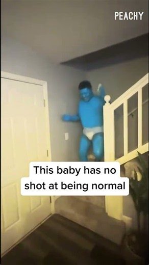 The baby is a Smurf? #gender #reveal #funny #shorts