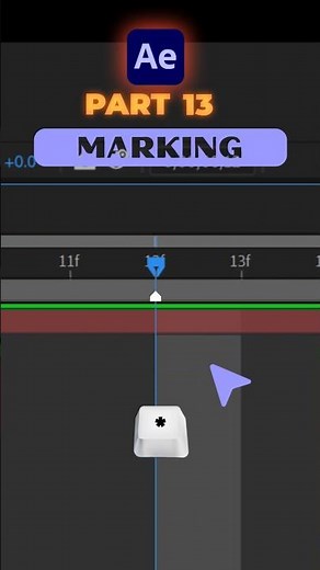 How to Add Marker in After Effects Fast! #aftereffect #shortcut
