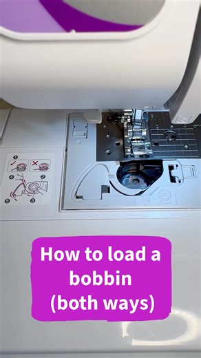 Loading a Bobbin 🧵 Now you’ve wound your perfect bobbin (see our previous video) you need to load it into your machine correctly. #LearnToSew #BeginnerSewing #machinesewing #sewingtutorials #gettoknowyoursewingmachine