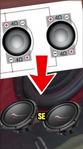 This is how you connect two dual 4-ohm voice coil subwoofers #caraudio #subwoofer #cars