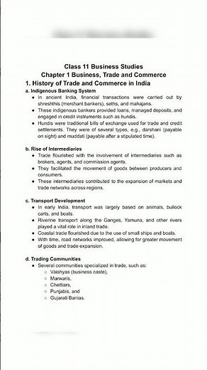 CBSE CLASS 11 BUSINESS STUDIES CHAPTER 1 NOTES 2025-26 | BST NOTES #cbse #exam #viral