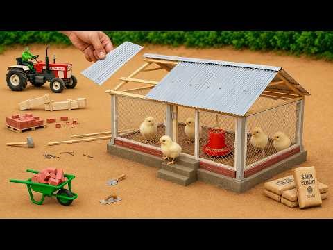 Building a Mini Hen House for Chicks | Miniature Construction ASMR