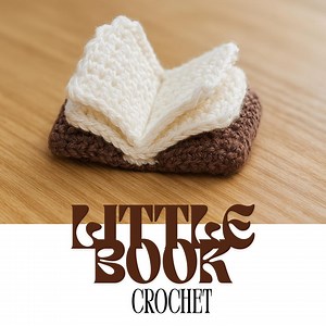 Easy Crochet Book Pattern PDF – Beginner Friendly Autumn Crochet Project, Small Crochet Book Tutorial - Etsy