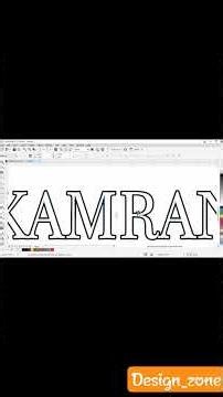 3D TEXT effect in coreldraw #graphicdesign #viralvideo #coreldraw
