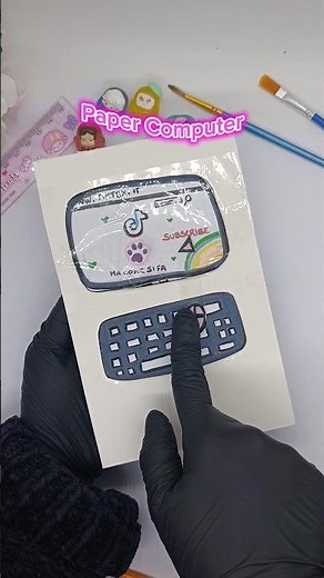 PAPER COMPUTER ✨ #tutorial #diy #papercraft #pc