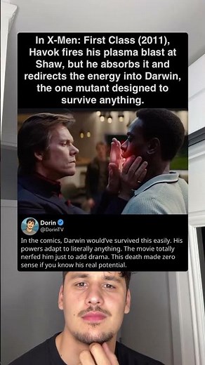 X-Men: First class 2011-Shaw kills Darwin but it doesn’t make any sense #xmen #avengers #mcu