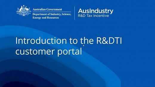 R&D Tax Incentive customer portal help and support | business.gov.au