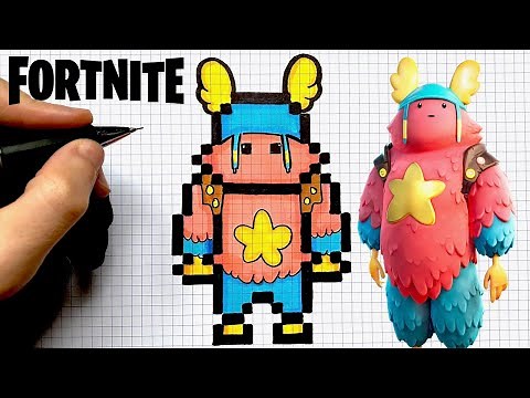 TUTO DESSIN GUFF SKIN FORTNITE PIXEL ART