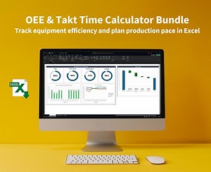 OEE Calculator Excel Template: Lean Manufacturing Metrics Dashboard Tool - Etsy Canada