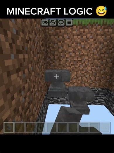 Minecraft logic 🤣 #minecraft #gaming