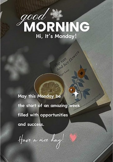 Aesthetic Good Morning Greetings for Monday