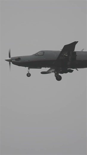 Pilatus PC-12 Landing