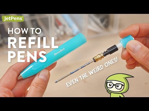 Don't THROW AWAY Your Pens! How to refill pens...including the weird ones ✨🖊🤔