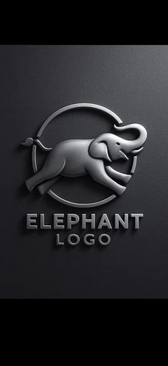 3D Elephant Logo Design – Strength, Wisdom & Creativity!