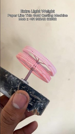 Paper Like Thin Gold Silver Bangle & Bracelet Casting Machine Ultra Light CAD CAM Casting #Shorts