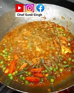 116K views · 3.5K reactions | Kadai paneer & veg Lababdar Restaurant Style by chef sunil singh #recipes #indianfood #paneerrecipe #vegrecipes #chefsunilsingh | Chef Sunil Singh | Facebook