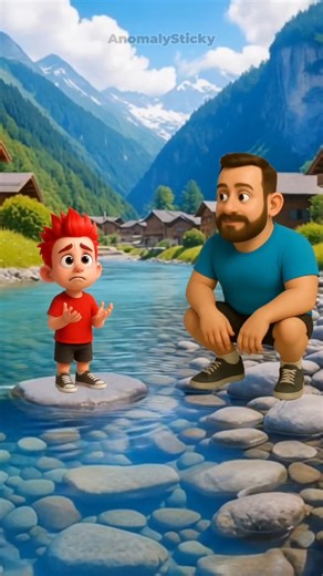 when kid wants to swim #cartoon #animation #funny #3danimation #swimming