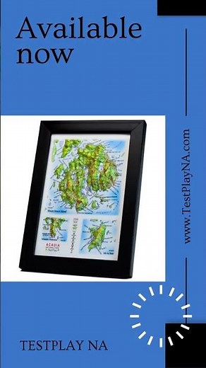 Acadia National Park 3D Raised Relief Map