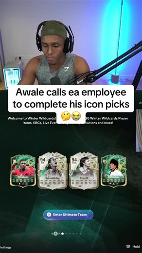 Awale's Call to EA Employee for Icon Picks