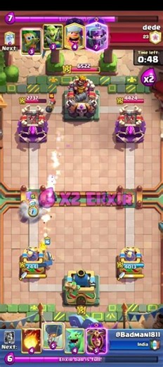BaD-MaN vs @Dede #clashroyale #tipsntricks #gaming