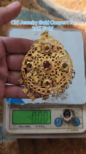 Refine Old Jewelry into 24K Pure Gold