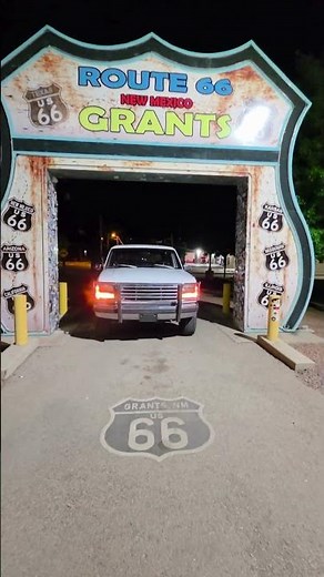 Driving My Bronco Through the Route 66 Arch in Grants, New Mexico!