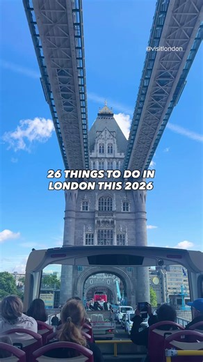This is your sign to explore London in 2026. From top free attractions and world-famous exhibitions to iconic landmarks and celebrations, London has plenty of things to do all year round. Don’t miss these 26 activities on your next visit to the capital🙌 #LondonMakesItPossible #VisitLondon | Visit London